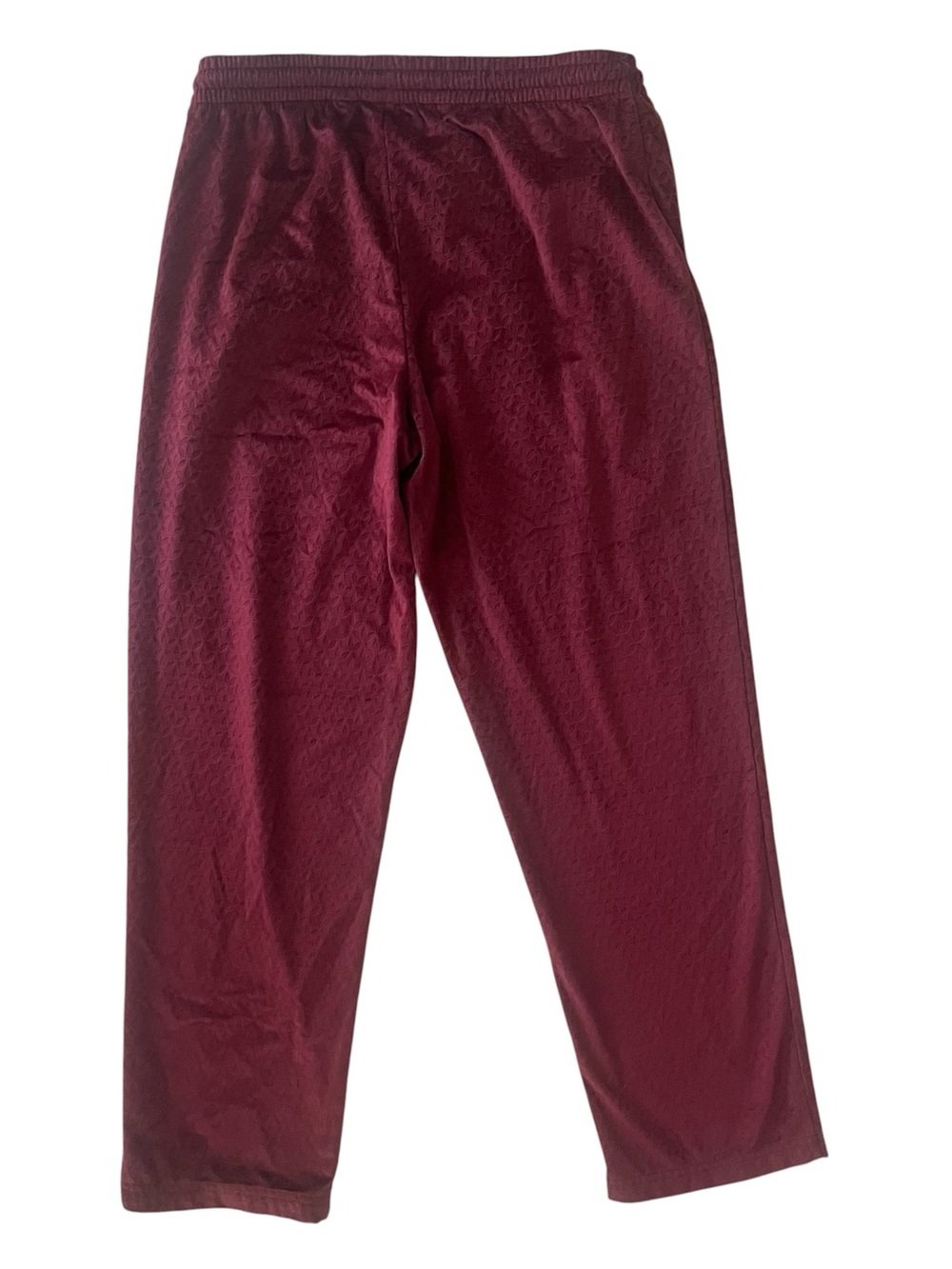 Adidas Originals Velour Track Pants Burgundy Gold IX6735 Mens L Monogram - Picture 4 of 11